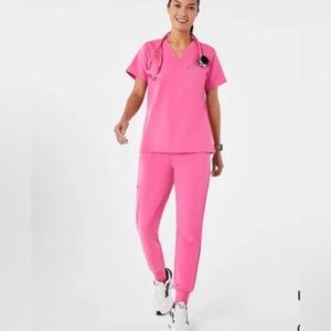 FIGS F’ing Pink Scrub Set, Medium